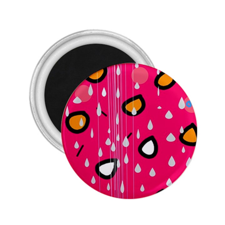 Rainy day - pink 2.25  Magnets