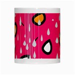 Rainy day - pink White Mugs Center