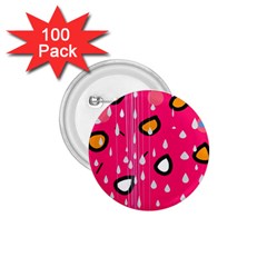 Rainy Day - Pink 1 75  Buttons (100 Pack) 