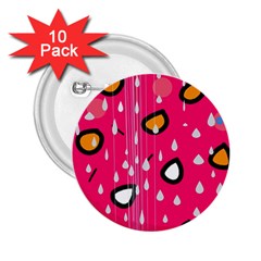 Rainy Day - Pink 2 25  Buttons (10 Pack) 