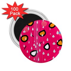 Rainy Day - Pink 2 25  Magnets (100 Pack)  by Moma