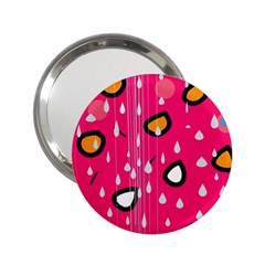 Rainy Day - Pink 2 25  Handbag Mirrors by Moma