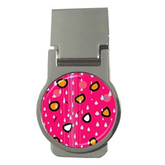 Rainy Day - Pink Money Clips (round) 