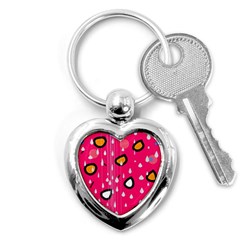 Rainy Day - Pink Key Chains (heart)  by Moma