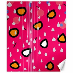 Rainy Day - Pink Canvas 8  X 10  by Moma