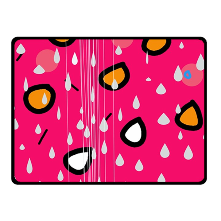 Rainy day - pink Fleece Blanket (Small)