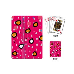 Rainy Day - Pink Playing Cards (mini) 