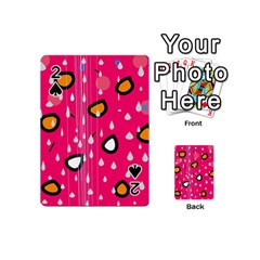 Rainy Day - Pink Playing Cards 54 (mini) 