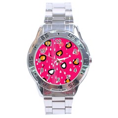 Rainy Day - Pink Stainless Steel Analogue Watch