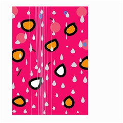 Rainy Day - Pink Large Garden Flag (two Sides) by Moma