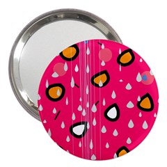 Rainy Day - Pink 3  Handbag Mirrors by Moma