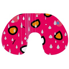 Rainy Day - Pink Travel Neck Pillows by Moma