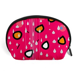 Rainy Day - Pink Accessory Pouches (large) 