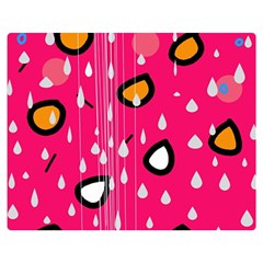 Rainy Day - Pink Double Sided Flano Blanket (medium) 