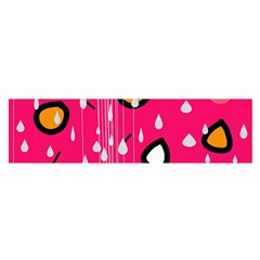 Rainy Day - Pink Satin Scarf (oblong)