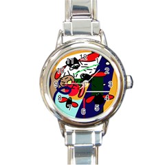 Fly, Fly Round Italian Charm Watch by Moma