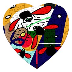 Fly, Fly Jigsaw Puzzle (heart) by Moma