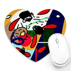 Fly, Fly Heart Mousepads