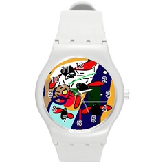 Fly, Fly Round Plastic Sport Watch (m) by Moma