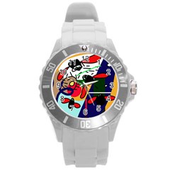 Fly, Fly Round Plastic Sport Watch (l) by Moma