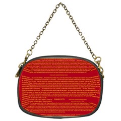 Writing Grace Chain Purses (one Side) 