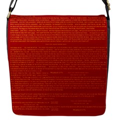 Writing Grace Flap Messenger Bag (s)