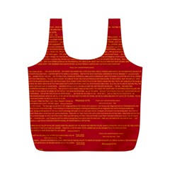 Writing Grace Full Print Recycle Bags (m)  by MRTACPANS