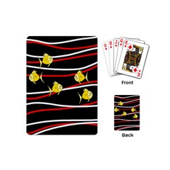 Five Yellow Fish Playing Cards (mini) 