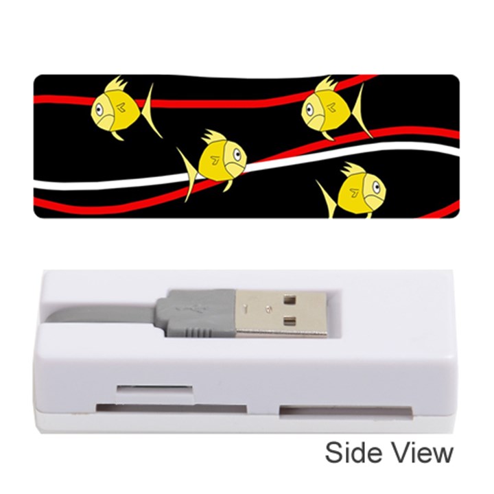 Five yellow fish Memory Card Reader (Stick) 