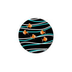 Five Orange Fish Golf Ball Marker (4 Pack) by Valentinaart