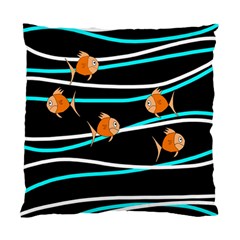 Five Orange Fish Standard Cushion Case (one Side) by Valentinaart