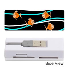 Five Orange Fish Memory Card Reader (stick)  by Valentinaart