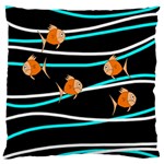 Five orange fish Large Cushion Case (One Side) Front