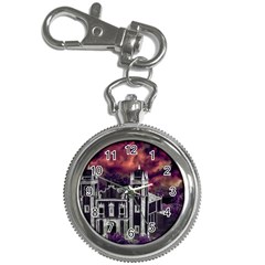 Fantasy Tropical Cityscape Aerial View Key Chain Watches by dflcprints