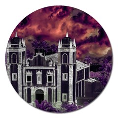 Fantasy Tropical Cityscape Aerial View Magnet 5  (round)