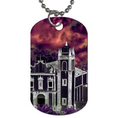 Fantasy Tropical Cityscape Aerial View Dog Tag (two Sides) by dflcprints