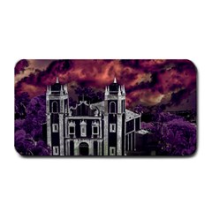 Fantasy Tropical Cityscape Aerial View Medium Bar Mats