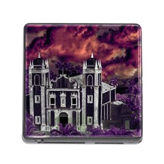 Fantasy Tropical Cityscape Aerial View Memory Card Reader (square)