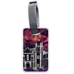 Fantasy Tropical Cityscape Aerial View Luggage Tags (one Side)  by dflcprints