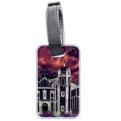 Fantasy Tropical Cityscape Aerial View Luggage Tags (two Sides) by dflcprints