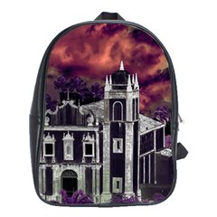 Fantasy Tropical Cityscape Aerial View School Bags (xl)  by dflcprints