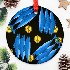 Mackerel Meal Ornament (round) 