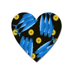 Mackerel Meal Heart Magnet