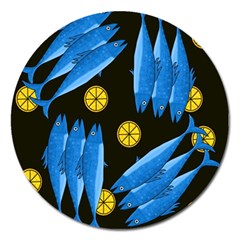 Mackerel Meal Magnet 5  (round)