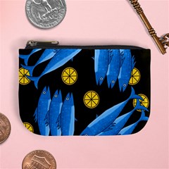 Mackerel Meal Mini Coin Purses by Valentinaart