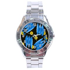 Mackerel Meal Stainless Steel Analogue Watch by Valentinaart