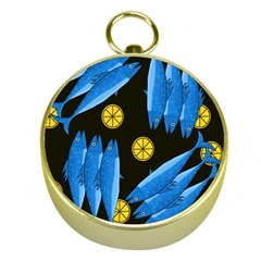 Mackerel Meal Gold Compasses by Valentinaart