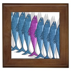 Mackerel Miltary Framed Tiles by Valentinaart