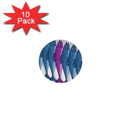 Mackerel Miltary 1  Mini Buttons (10 Pack) 