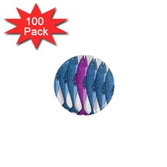 Mackerel Miltary 1  Mini Magnets (100 Pack) 